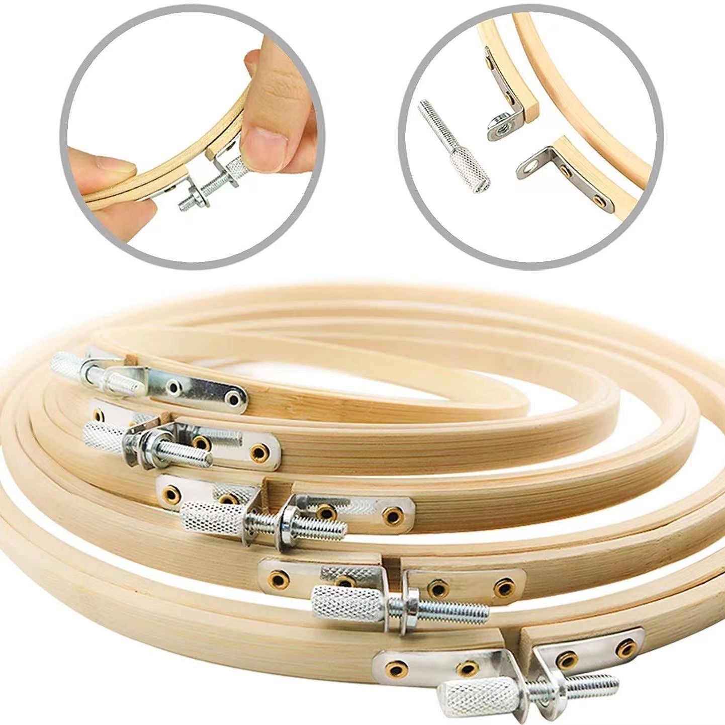 Natural Bamboo Embroidery Hoop