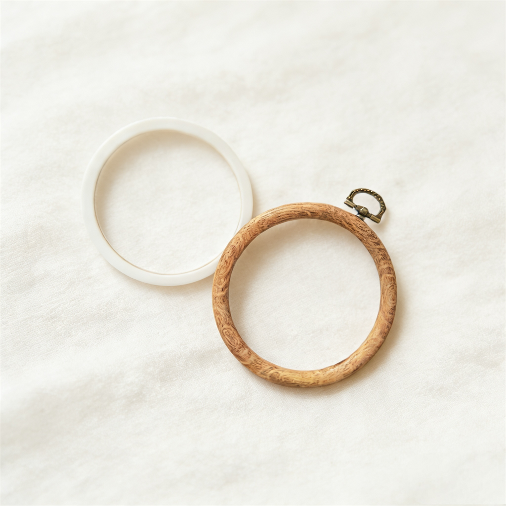 Imitation Wood Embroidery Hoops – Multiple Sizes