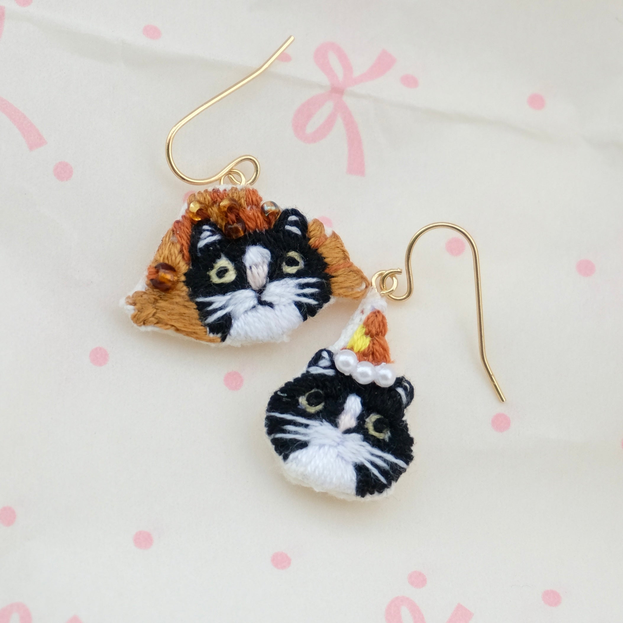 Cat & Hat Earrings