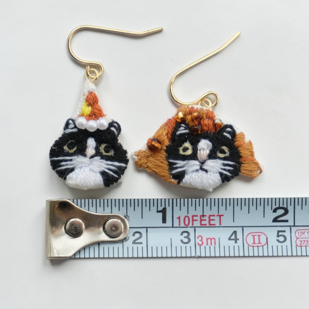 Cat & Hat Earrings