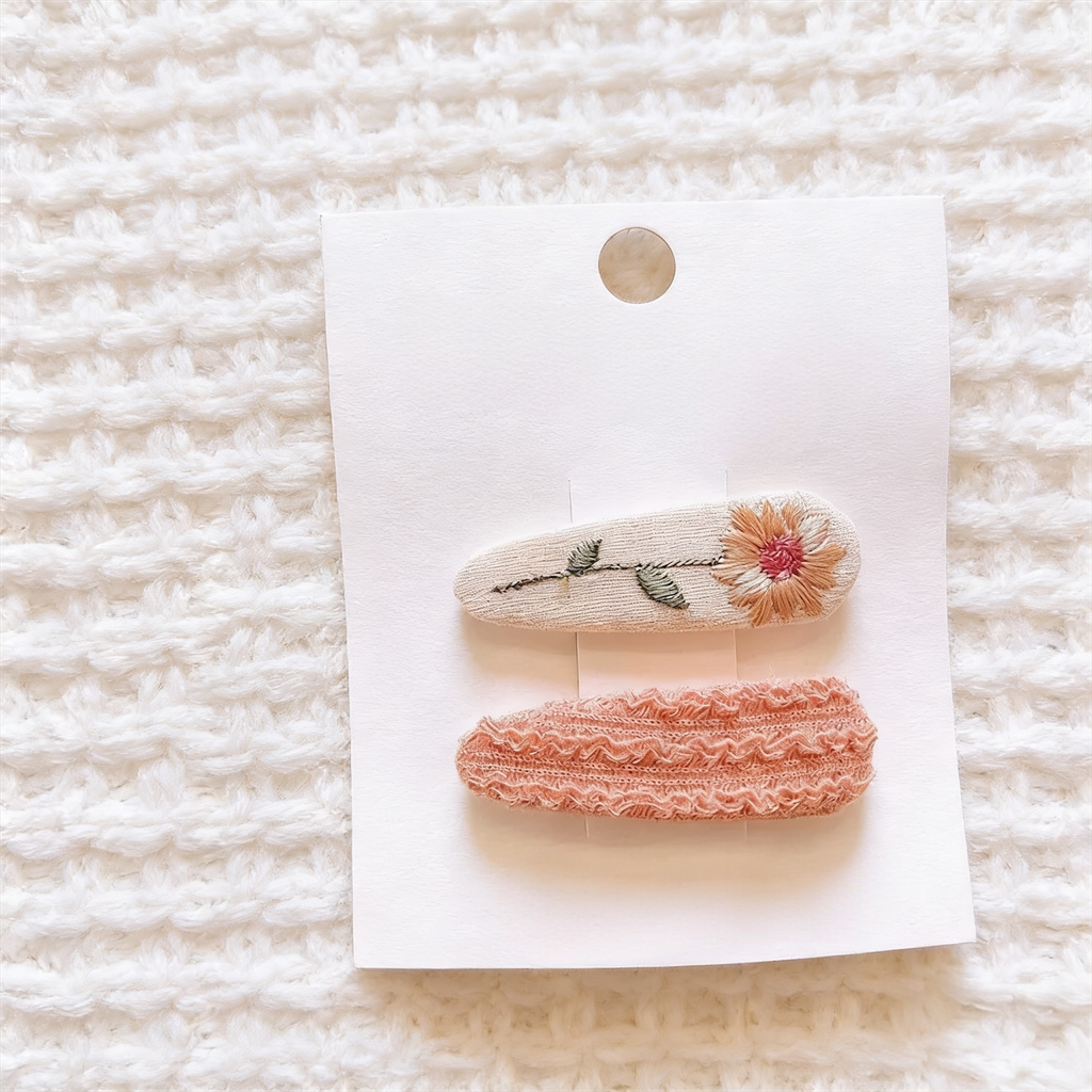 Sunflower Snap Hair Clips Set