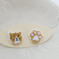 Ginger Cat Earrings